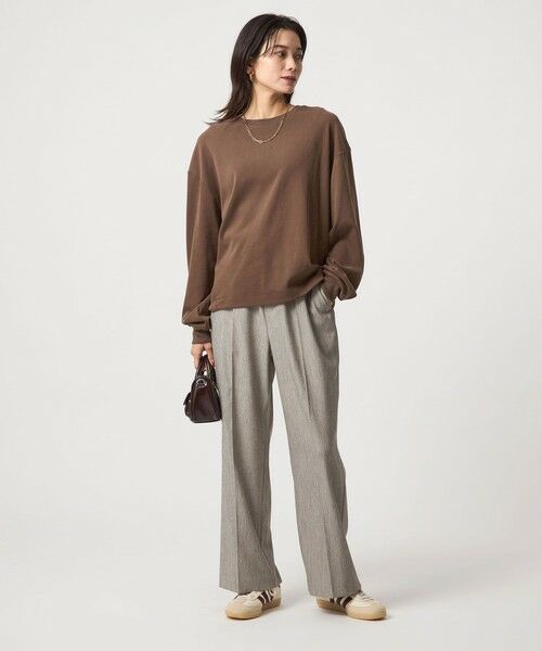 green label relaxing / グリーンレーベル リラクシング カットソー | フィブリル タッチ ロングスリーブ トップス | 詳細12
