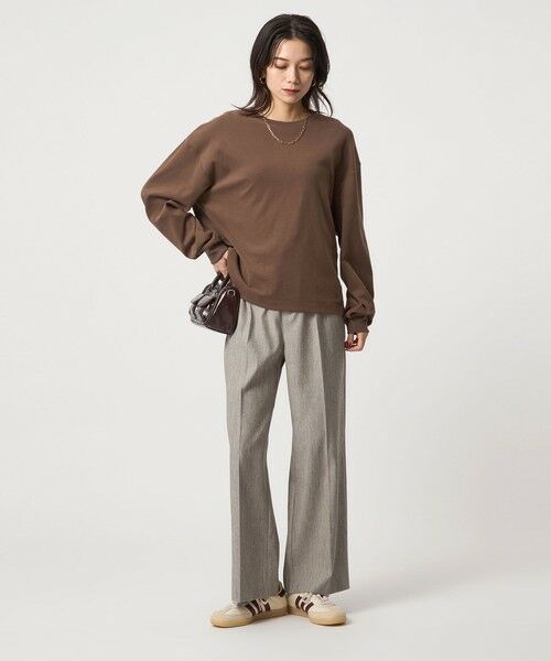 green label relaxing / グリーンレーベル リラクシング カットソー | フィブリル タッチ ロングスリーブ トップス | 詳細13
