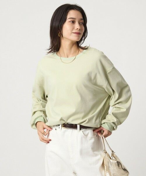 green label relaxing / グリーンレーベル リラクシング カットソー | フィブリル タッチ ロングスリーブ トップス | 詳細24