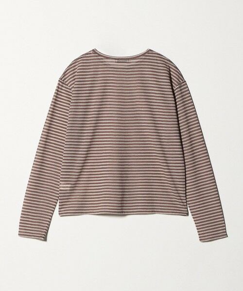 green label relaxing / グリーンレーベル リラクシング カットソー | シアー マルチボーダー ロングスリーブ Tシャツ | 詳細5