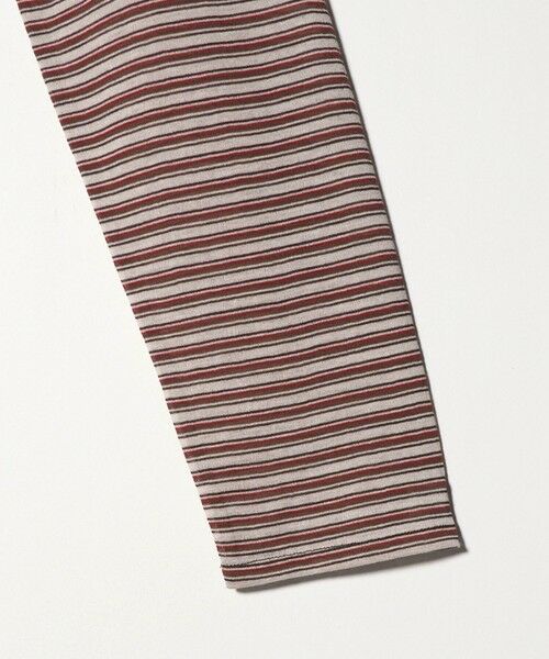 green label relaxing / グリーンレーベル リラクシング カットソー | シアー マルチボーダー ロングスリーブ Tシャツ | 詳細7