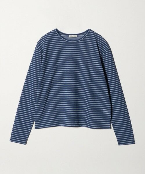 green label relaxing / グリーンレーベル リラクシング カットソー | シアー マルチボーダー ロングスリーブ Tシャツ | 詳細17