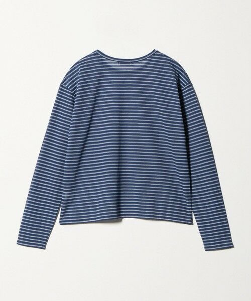 green label relaxing / グリーンレーベル リラクシング カットソー | シアー マルチボーダー ロングスリーブ Tシャツ | 詳細18