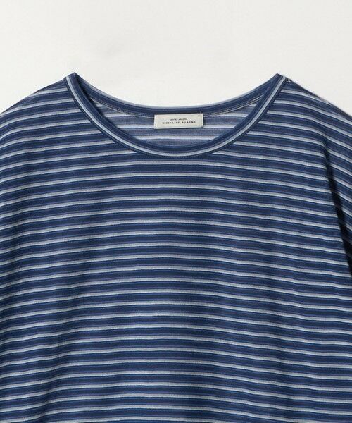 green label relaxing / グリーンレーベル リラクシング カットソー | シアー マルチボーダー ロングスリーブ Tシャツ | 詳細19