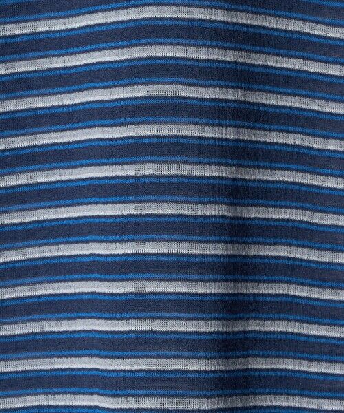 green label relaxing / グリーンレーベル リラクシング カットソー | シアー マルチボーダー ロングスリーブ Tシャツ | 詳細20