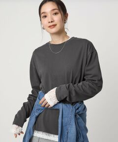 green label relaxing / グリーンレーベル リラクシング カットソー | 【WEB限定】＜at ease＞ロングスリーブ カットソー UVカット