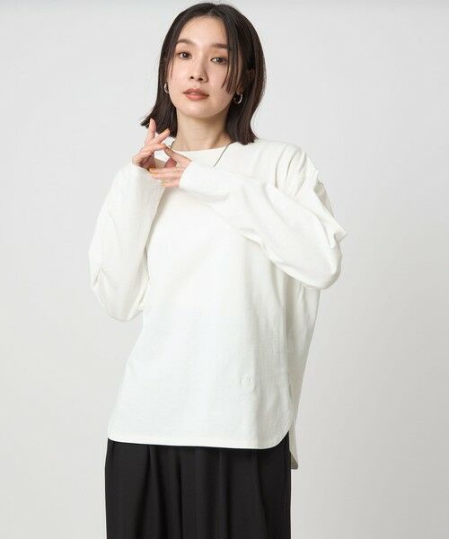 green label relaxing / グリーンレーベル リラクシング カットソー | 【WEB限定】＜at ease＞ロングスリーブ カットソー UVカット | 詳細1