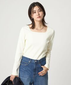 green label relaxing / グリーンレーベル リラクシング カットソー | デコルテ フライス ロングスリーブ プルオーバー