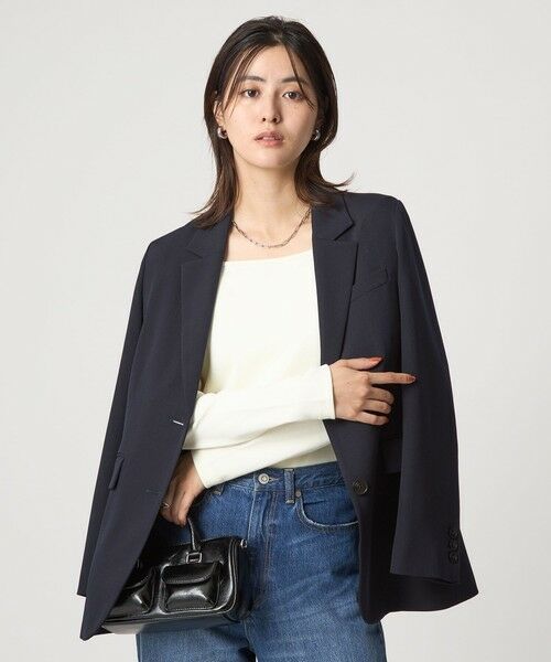 green label relaxing / グリーンレーベル リラクシング カットソー | デコルテ フライス ロングスリーブ プルオーバー | 詳細3