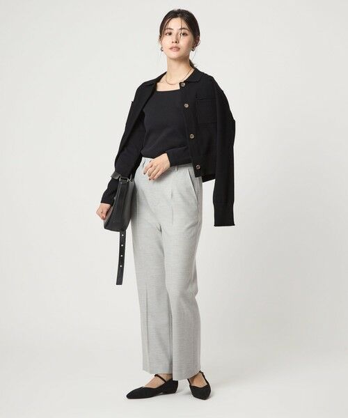 green label relaxing / グリーンレーベル リラクシング カットソー | デコルテ フライス ロングスリーブ プルオーバー | 詳細9