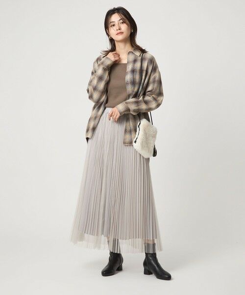 green label relaxing / グリーンレーベル リラクシング カットソー | デコルテ フライス ロングスリーブ プルオーバー | 詳細15