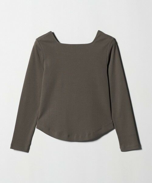 green label relaxing / グリーンレーベル リラクシング カットソー | デコルテ フライス ロングスリーブ プルオーバー | 詳細26