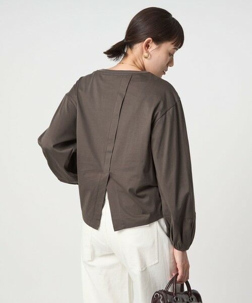 green label relaxing / グリーンレーベル リラクシング カットソー | パフギャザー ロングスリーブ プルオーバー カットソー | 詳細16