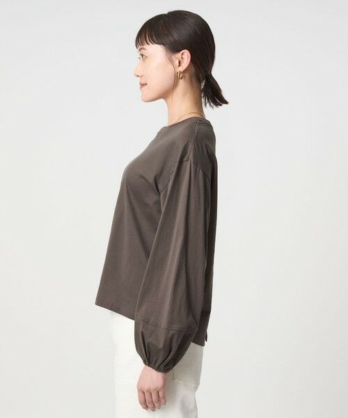 green label relaxing / グリーンレーベル リラクシング カットソー | パフギャザー ロングスリーブ プルオーバー カットソー | 詳細19