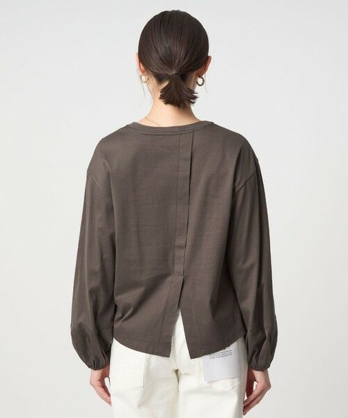 green label relaxing / グリーンレーベル リラクシング カットソー | パフギャザー ロングスリーブ プルオーバー カットソー | 詳細20