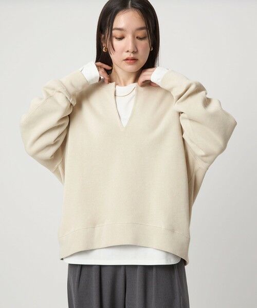 green label relaxing / グリーンレーベル リラクシング カットソー | 【WEB限定】＜at ease＞ダブルフェイス プルオーバー カットソー | 詳細13