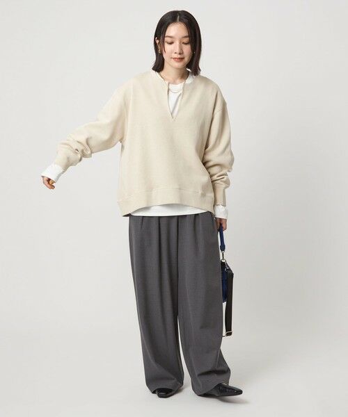 green label relaxing / グリーンレーベル リラクシング カットソー | 【WEB限定】＜at ease＞ダブルフェイス プルオーバー カットソー | 詳細14