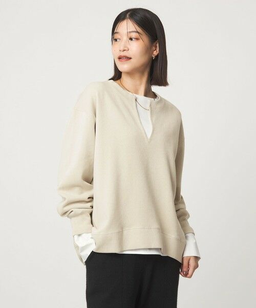 green label relaxing / グリーンレーベル リラクシング カットソー | 【WEB限定】＜at ease＞ダブルフェイス プルオーバー カットソー | 詳細17