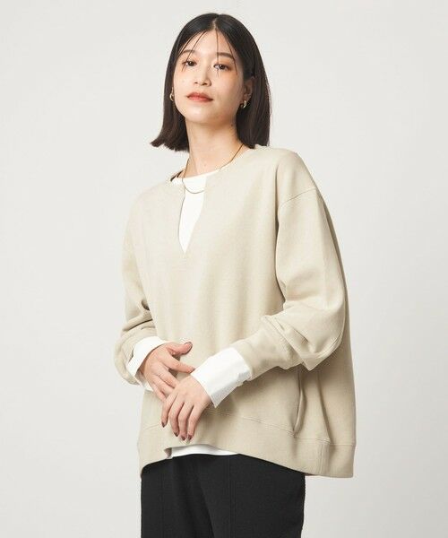 green label relaxing / グリーンレーベル リラクシング カットソー | 【WEB限定】＜at ease＞ダブルフェイス プルオーバー カットソー | 詳細18