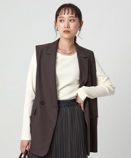 green label relaxing / グリーンレーベル リラクシング カットソー | フライス Uネック Tシャツ | 詳細2