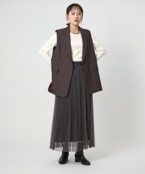 green label relaxing / グリーンレーベル リラクシング カットソー | フライス Uネック Tシャツ | 詳細3