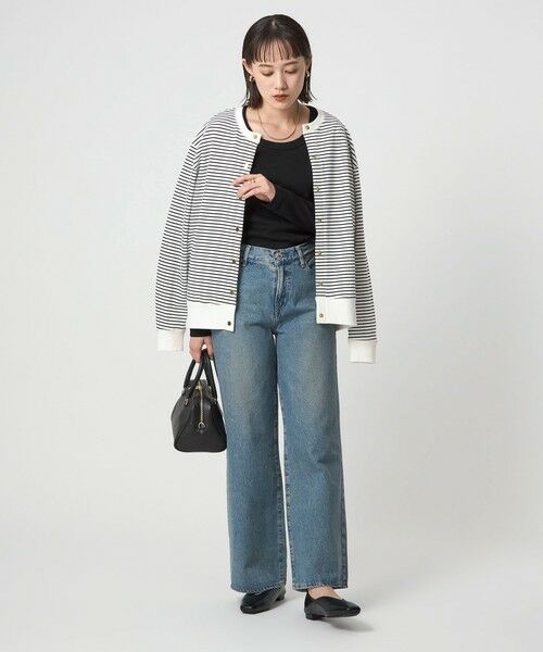 green label relaxing / グリーンレーベル リラクシング カットソー | フライス Uネック Tシャツ | 詳細9