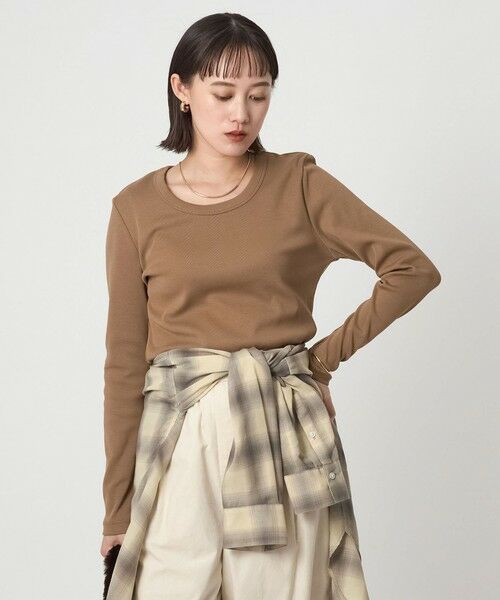 green label relaxing / グリーンレーベル リラクシング カットソー | フライス Uネック Tシャツ | 詳細16