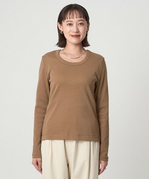 green label relaxing / グリーンレーベル リラクシング カットソー | フライス Uネック Tシャツ | 詳細19