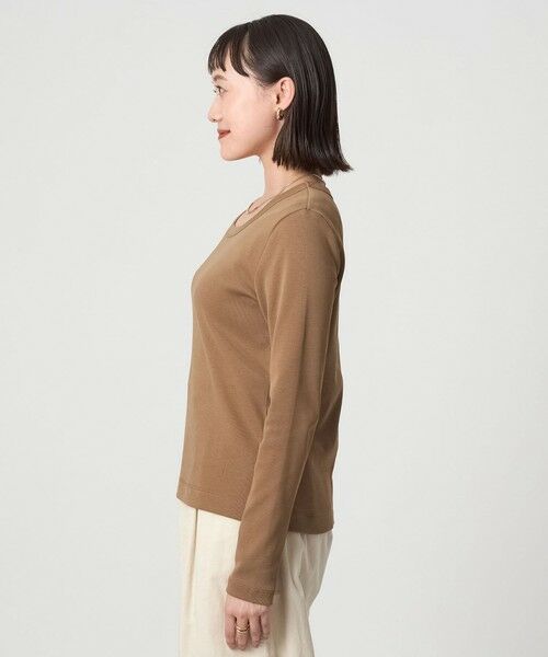 green label relaxing / グリーンレーベル リラクシング カットソー | フライス Uネック Tシャツ | 詳細20