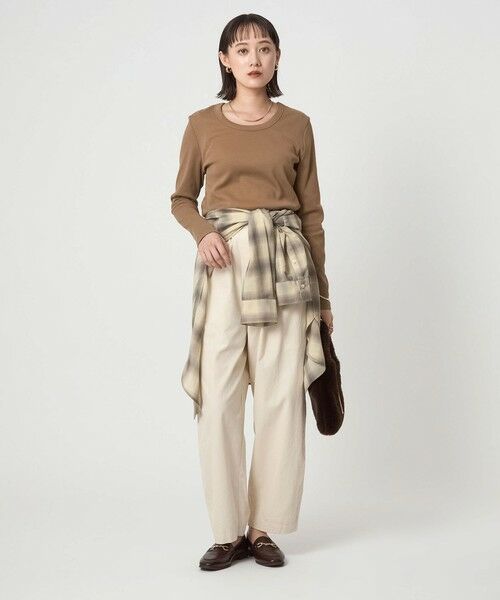 green label relaxing / グリーンレーベル リラクシング カットソー | フライス Uネック Tシャツ | 詳細18