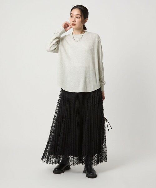 green label relaxing / グリーンレーベル リラクシング カットソー | 【WEB限定】＜at ease＞ワッフル ロングスリーブ カットソー | 詳細9