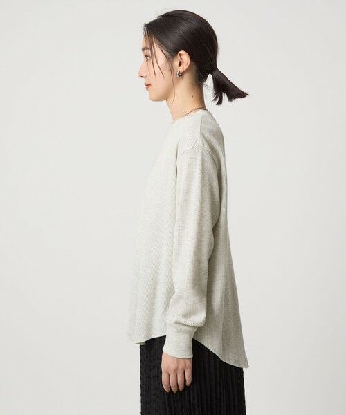 green label relaxing / グリーンレーベル リラクシング カットソー | 【WEB限定】＜at ease＞ワッフル ロングスリーブ カットソー | 詳細12