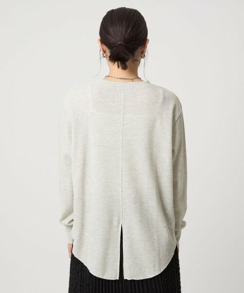 green label relaxing / グリーンレーベル リラクシング カットソー | 【WEB限定】＜at ease＞ワッフル ロングスリーブ カットソー | 詳細13