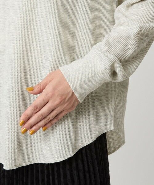 green label relaxing / グリーンレーベル リラクシング カットソー | 【WEB限定】＜at ease＞ワッフル ロングスリーブ カットソー | 詳細15