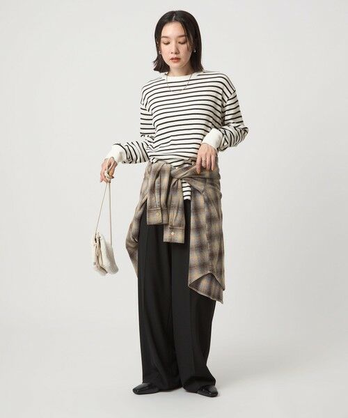 green label relaxing / グリーンレーベル リラクシング カットソー | 【WEB限定】＜at ease＞ワッフル ロングスリーブ カットソー | 詳細25