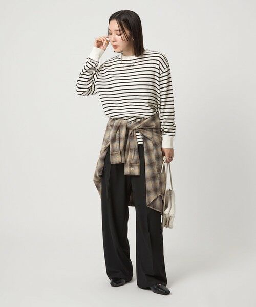 green label relaxing / グリーンレーベル リラクシング カットソー | 【WEB限定】＜at ease＞ワッフル ロングスリーブ カットソー | 詳細26