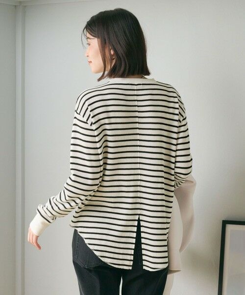 green label relaxing / グリーンレーベル リラクシング カットソー | 【WEB限定】＜at ease＞ワッフル ロングスリーブ カットソー | 詳細18