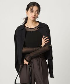 green label relaxing / グリーンレーベル リラクシング カットソー | チュール クルーネック プルオーバー