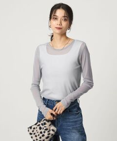 green label relaxing / グリーンレーベル リラクシング カットソー | チュール クルーネック プルオーバー