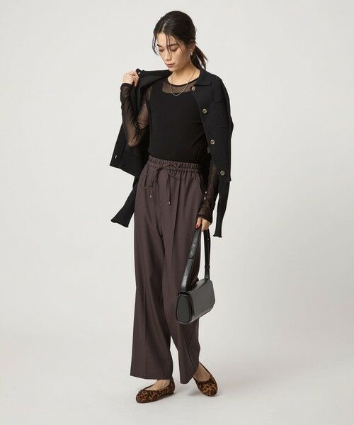 green label relaxing / グリーンレーベル リラクシング カットソー | チュール クルーネック プルオーバー | 詳細12