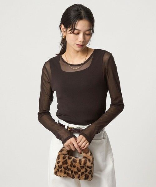 green label relaxing / グリーンレーベル リラクシング カットソー | チュール クルーネック プルオーバー | 詳細17