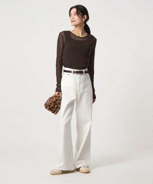 green label relaxing / グリーンレーベル リラクシング カットソー | チュール クルーネック プルオーバー | 詳細18