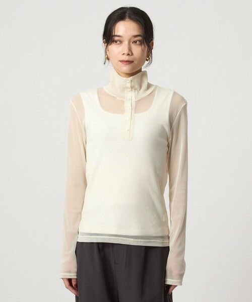 green label relaxing / グリーンレーベル リラクシング カットソー | チュール 2WAY プルオーバー | 詳細5