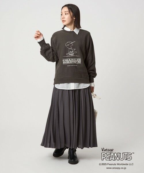 green label relaxing / グリーンレーベル リラクシング スウェット | ＜at ease＞PEANUTS スウエット プルオーバー | 詳細10