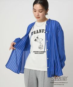 green label relaxing / グリーンレーベル リラクシング カットソー | ＜at ease＞PEANUTS ロングスリーブ カットソー