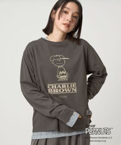 green label relaxing / グリーンレーベル リラクシング カットソー | ＜at ease＞PEANUTS ロングスリーブ カットソー