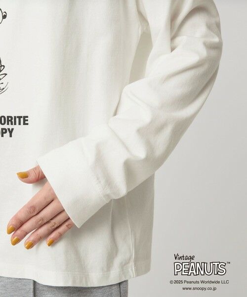 green label relaxing / グリーンレーベル リラクシング カットソー | ＜at ease＞PEANUTS ロングスリーブ カットソー | 詳細8