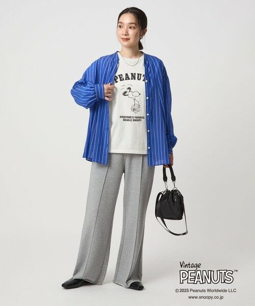 green label relaxing / グリーンレーベル リラクシング カットソー | ＜at ease＞PEANUTS ロングスリーブ カットソー | 詳細2