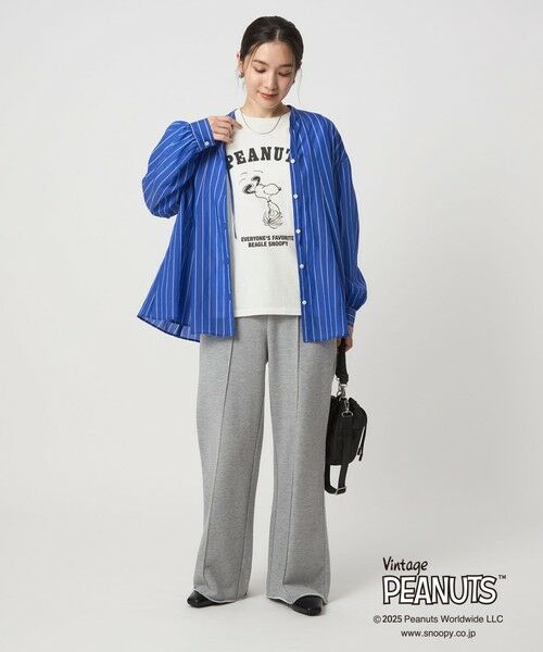 green label relaxing / グリーンレーベル リラクシング カットソー | ＜at ease＞PEANUTS ロングスリーブ カットソー | 詳細3