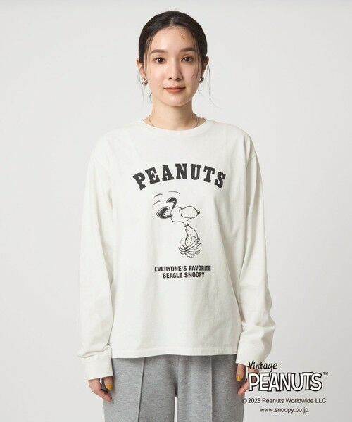 green label relaxing / グリーンレーベル リラクシング カットソー | ＜at ease＞PEANUTS ロングスリーブ カットソー | 詳細4